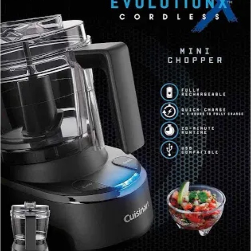 NIB Cuisinart EvolutionX Cordless Mini-Chopper